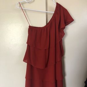 One Shoulder ruffle dress from Urban